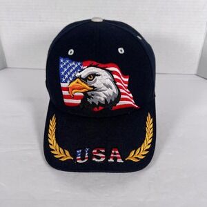 Vintage USA Eagle American Flag‎ Embroidered Baseball Cap